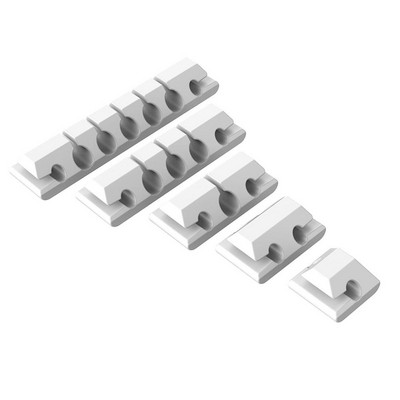 5 iepakojuma USB kabeļa turētāja vada turētājs rakstāmgalda automašīnai mājās biroja galda kabeļa vadības klipi Pašlīmējošie vadu organizatora pārvaldība