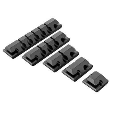 5 iepakojuma USB kabeļa turētāja vada turētājs rakstāmgalda automašīnai mājās biroja galda kabeļa vadības klipi Pašlīmējošie vadu organizatora pārvaldība