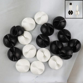 Visokokvalitetna kopča za pričvršćivanje žice za automobil, stezaljka, crna boja, držač kabela, držač kabela, računalo, USB spojnica, 10 kom.