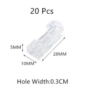 20PCS Organizator za držanje kabela za stolnu radnu stanicu Stezaljke za kabel Držač za upravljanje podacima Telefonska linija Navlaka za namotavanje kabela