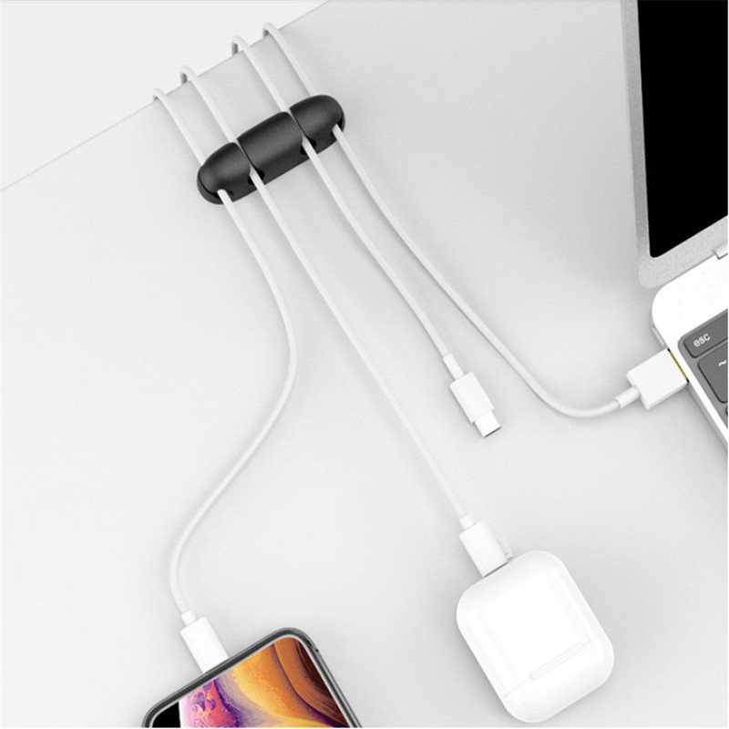 Organizator de cabluri de depozitare cablu cataramă cablu fixator linie de date Suport cablu USB cataramă suport pentru sârmă Rechizite de birou