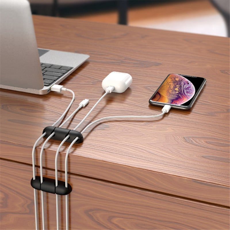 Organizator de cabluri de depozitare cablu cataramă cablu fixator linie de date Suport cablu USB cataramă suport pentru sârmă Rechizite de birou