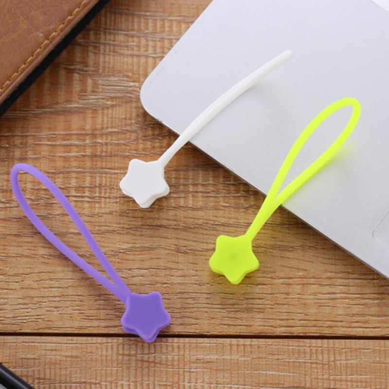 1 kom Mini organizator kabela Magnetska zvijezda u obliku silikona za namatanje kabela Dodatak za kabel