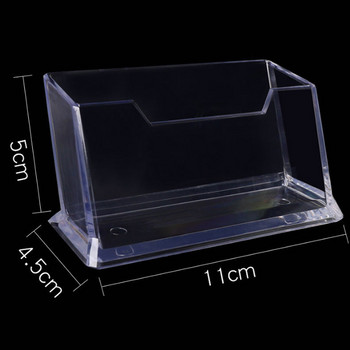 Clear Desk Shelf Box Storage Display Stand Ακρυλικό Πλαστικό Διαφανές Επιτραπέζιο Θήκη Επαγγελματικής Κάρτας Θέση Θήκη κάρτας