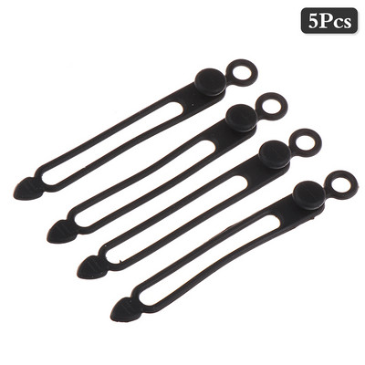 4kom Silikonski namotač kabela Stezaljka za slušalice Organizator kabela za punjenje Upravljanje učvršćivačem žice Držač kabela Pojas