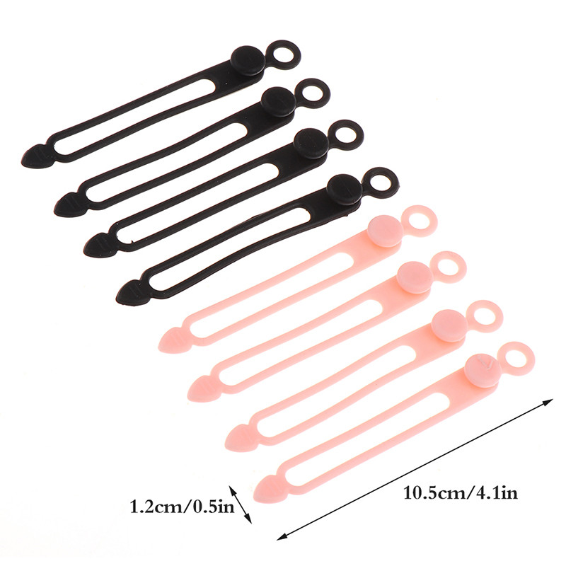 4kom Silikonski namotač kabela Stezaljka za slušalice Organizator kabela za punjenje Upravljanje učvršćivačem žice Držač kabela Pojas