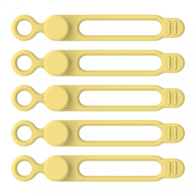 5kom Silikonski telefonski podatkovni kabel Namotač Stezaljka za slušalice Organizator Kabel za punjenje Upravljanje Žica Fiksator kabela Držač Vezica za remen