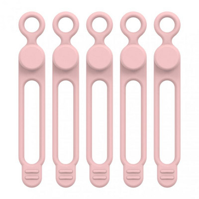 5kom Silikonski telefonski podatkovni kabel Namotač Stezaljka za slušalice Organizator Kabel za punjenje Upravljanje Žica Fiksator kabela Držač Vezica za remen