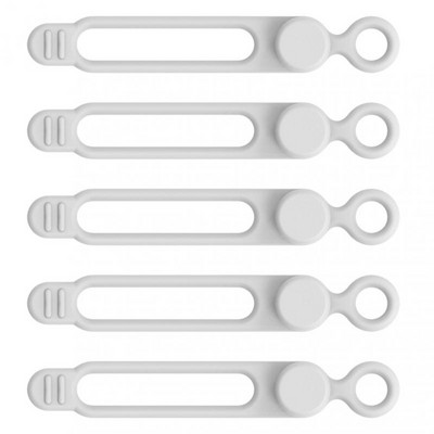 5kom Silikonski telefonski podatkovni kabel Namotač Stezaljka za slušalice Organizator Kabel za punjenje Upravljanje Žica Fiksator kabela Držač Vezica za remen