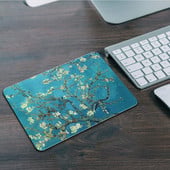 Podložka pod myš Van Gogh, hráčska malá protišmyková podložka pod stôl, podložka pod myš pod ruku, kancelária, domáci počítač, notebook, podložka pod stôl
