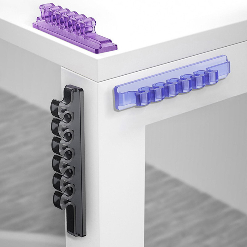 Kaablikorraldaja silikoontugi Mikro-USB-tüüpi C-kaabliga lauaorganihoidja hoidik hiire klaviatuuri jaoks kõrvaklappide kaabli korraldaja