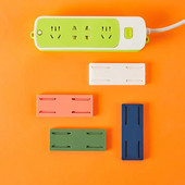 Самозалепваща се стенна кука Държач за гнездо за съхранение Органайзер за кабели Държач за разклонител Фиксатор Плъгин Подвижен фиксатор Органайзери за бюро