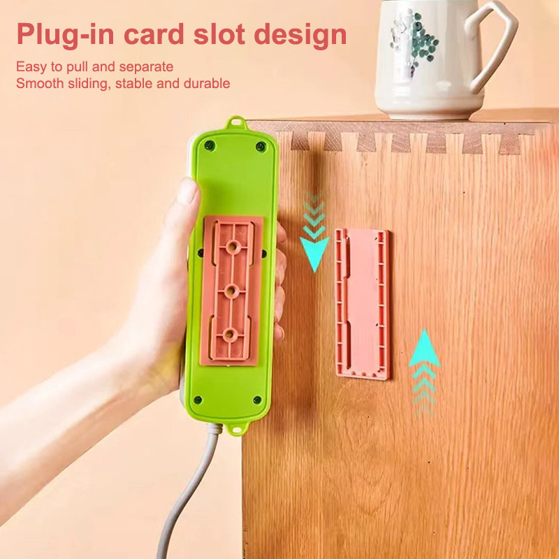 Самозалепваща се стенна кука Държач за гнездо за съхранение Органайзер за кабели Държач за разклонител Фиксатор Плъгин Подвижен фиксатор Органайзери за бюро
