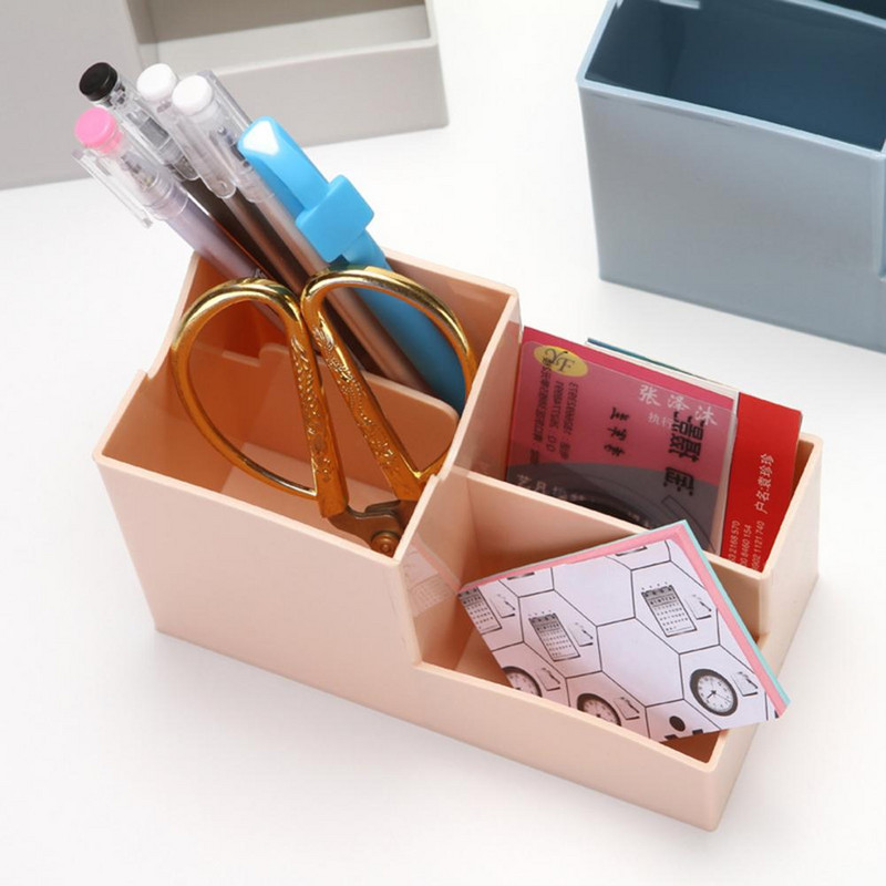 Πολυλειτουργική βάση επιτραπέζιου στυλό Γραφική ύλη Εργαλεία μακιγιάζ Organizer Πλαστικό κουτί Γραφείο Θήκη κινητού τηλεφώνου Σχολικά είδη
