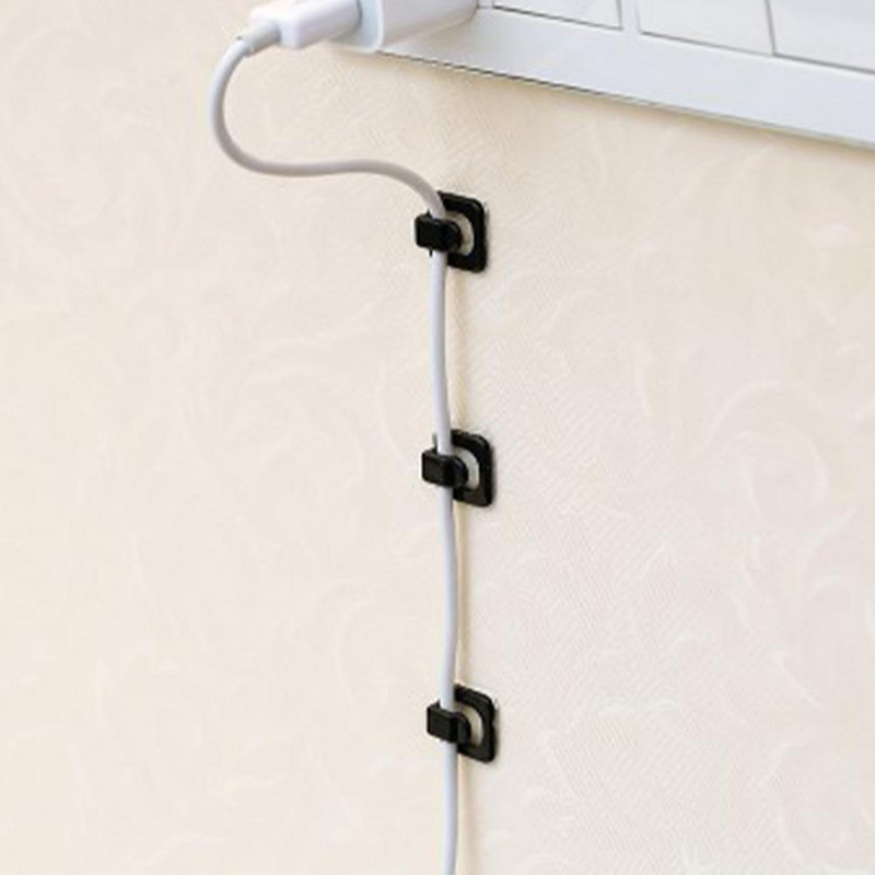 2 kompleta stezaljki za podatkovni kabel Korisne ABS mini kopče za pričvršćivanje žice za pohranu stola za stol.