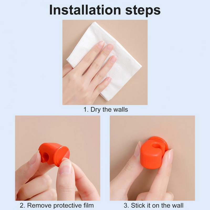 Διοργανωτές καλωδίων 3 τεμ. Καλές βάσεις καλωδίων για όλες τις χρήσεις Ράφια κρεμάστρας Ομαλή άκρη συμπαγής συρμάτινη οργάνωση