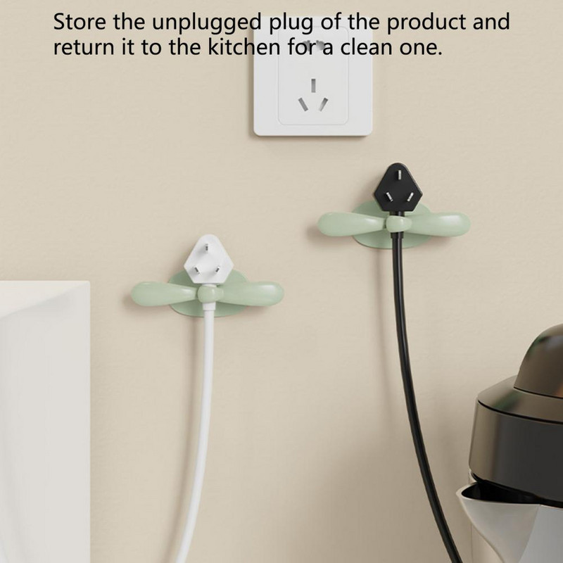 Organizatori za namotavanje kabela od 2 komada Bez probijanja Nema lijevog traga Veliki nosivi utikač koji drži Ljepljivo upravljanje kabelom Jednostavna instalacija A