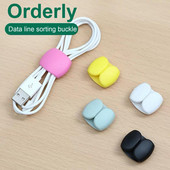 1 kutija Korisna kopča za kabel Lagani organizator kabela Visoka čvrstoća Univerzalni namatač USB kabela za slušalice