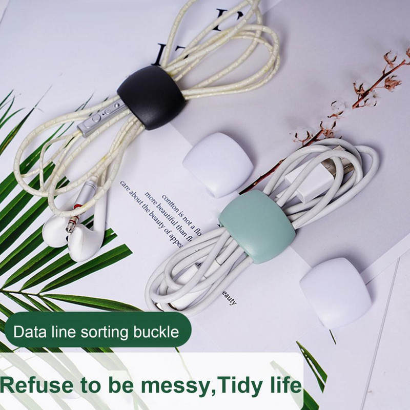 1 kutija Korisna kopča za kabel Lagani organizator kabela Visoka čvrstoća Univerzalni namatač USB kabela za slušalice