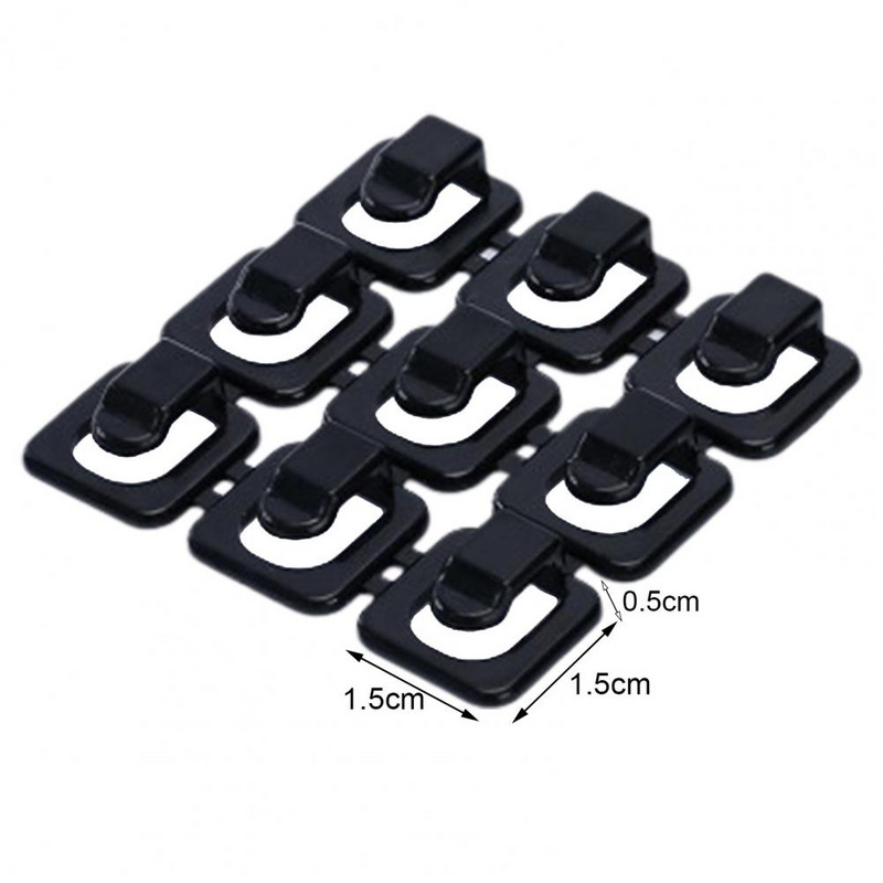 2 kompleta kopče za organizatore kabela Izdržljivi organizator podatkovne linije Stezaljka za kabele Čvrsto ljepilo Glatka površina Stezaljka za pohranu žice