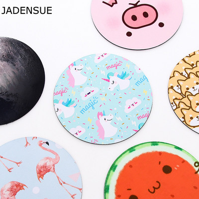 Kawaii Στρογγυλό Celestial Mouse Pad Μαλακό χαλάκι για Παιχνίδι Καπάκι γραφείου Υπολογιστή Αντιολισθητικά μαξιλαράκια ποντικιού PC αδιάβροχο 22cm
