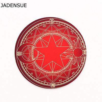 Kawaii Okrugla Celestial podloga za miša Meka podloga za igre Računalna kapa Podloga za stol Podloge Neklizajuća Rubbe PC Vodootporna podloga za uredski miš 22 cm