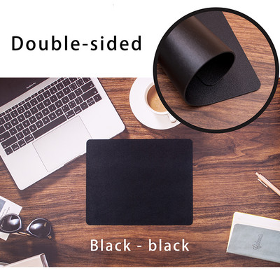 Podloga za miš Slatka dvostrana podloga za miševe Miševi Ured 21x26cm Podloga za miš Kawaii PU kožna vodootporna podloga za šalice Deskpad Girls