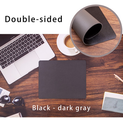 Podloga za miš Slatka dvostrana podloga za miševe Miševi Ured 21x26cm Podloga za miš Kawaii PU kožna vodootporna podloga za šalice Deskpad Girls