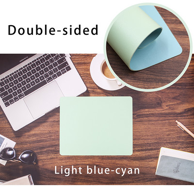 Podloga za miš Slatka dvostrana podloga za miševe Miševi Ured 21x26cm Podloga za miš Kawaii PU kožna vodootporna podloga za šalice Deskpad Girls