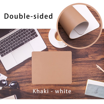 Podloga za miš Slatka dvostrana podloga za miševe Miševi Ured 21x26cm Podloga za miš Kawaii PU kožna vodootporna podloga za šalice Deskpad Girls