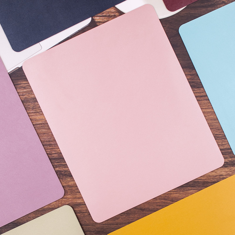 Podloga za miš Slatka dvostrana podloga za miševe Miševi Ured 21x26cm Podloga za miš Kawaii PU kožna vodootporna podloga za šalice Deskpad Girls