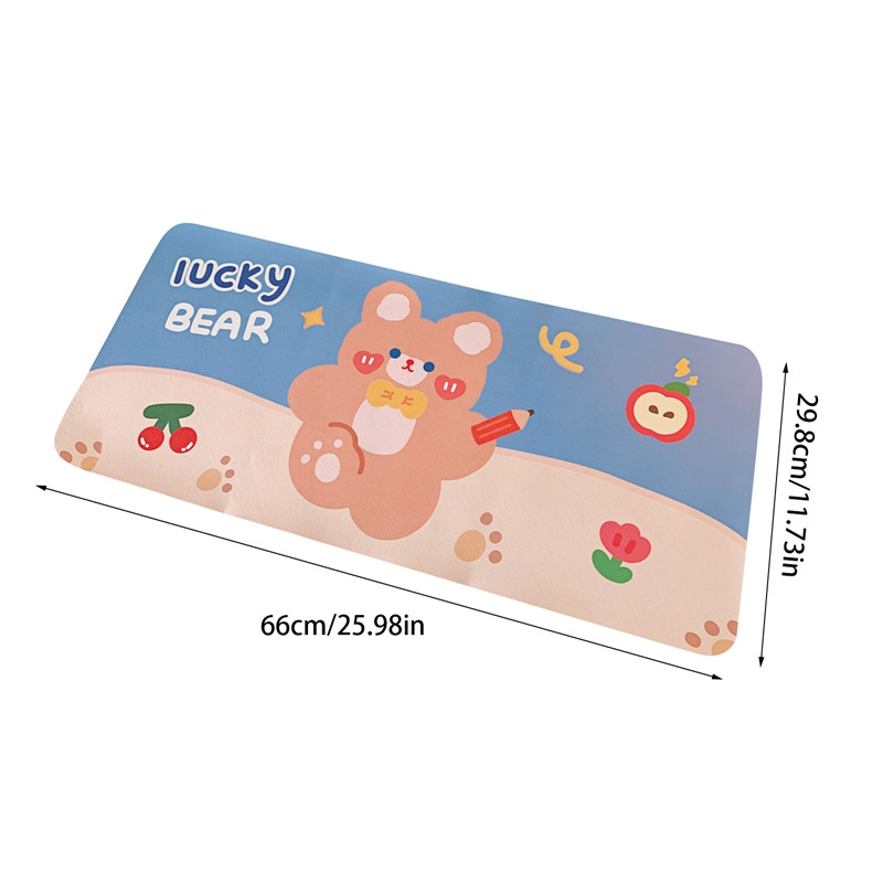 Kawaii Cartoon Rabbit Bear Printed Podloge za stol Podloga za stol Podloga za miša Podloga za tipkovnicu računala Podloga za radnu površinu Neklizajuća podloga Studentski pribor