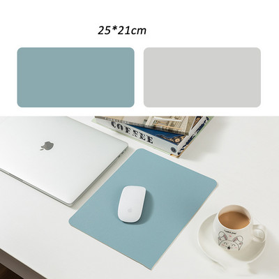 Nahast hiirematid veekindlad kahepoolsed hiirematid Kawaii arvutipadjad kontorisse koju 25*21cm