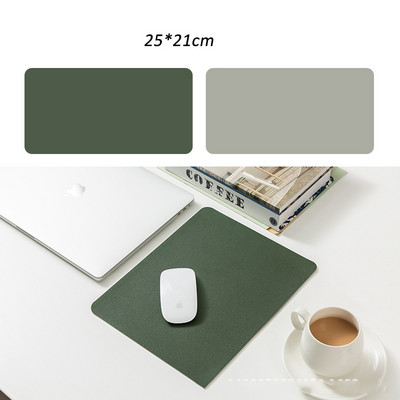 Nahast hiirematid veekindlad kahepoolsed hiirematid Kawaii arvutipadjad kontorisse koju 25*21cm