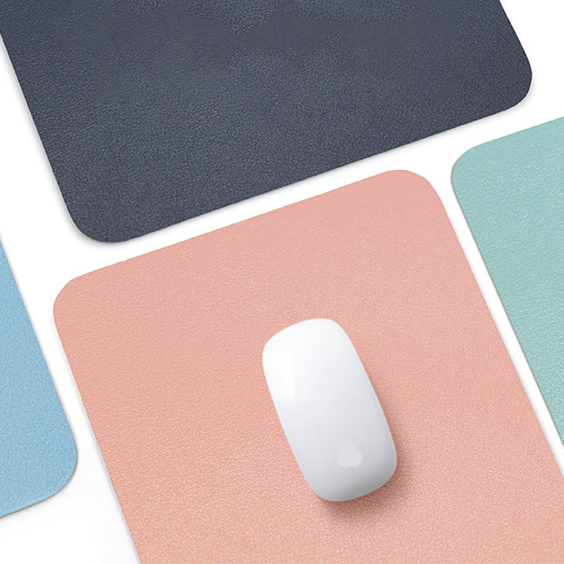 1 buc. Tampă de mouse din piele PU Tampă de birou, simplă, de culoare solidă, impermeabilă, Kawaii, accesorii de computer supradimensionate, rechizite de birou