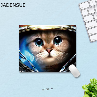 Covorașe de birou Covoraș rotund Covoraș mouse-ul pentru birou, laptop, pentru jocuri, pisică minunată, animale, joc pentru copii, covor covoraș pentru șoarece, anti-alunecare, 18x22cm