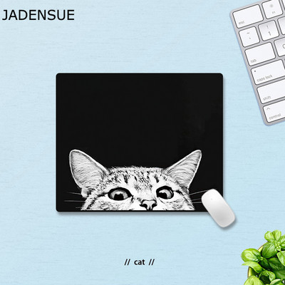 Covorașe de birou Covoraș rotund Covoraș mouse-ul pentru birou, laptop, pentru jocuri, pisică minunată, animale, joc pentru copii, covor covoraș pentru șoarece, anti-alunecare, 18x22cm