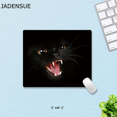 Covorașe de birou Covoraș rotund Covoraș mouse-ul pentru birou, laptop, pentru jocuri, pisică minunată, animale, joc pentru copii, covor covoraș pentru șoarece, anti-alunecare, 18x22cm