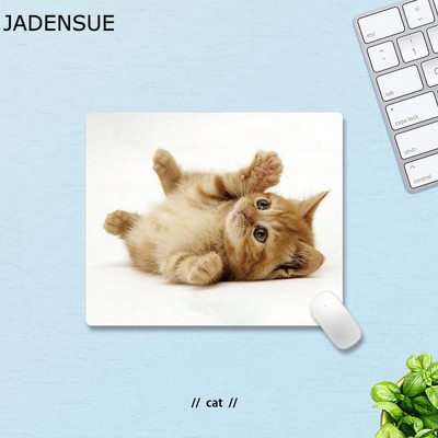 Covorașe de birou Covoraș rotund Covoraș mouse-ul pentru birou, laptop, pentru jocuri, pisică minunată, animale, joc pentru copii, covor covoraș pentru șoarece, anti-alunecare, 18x22cm