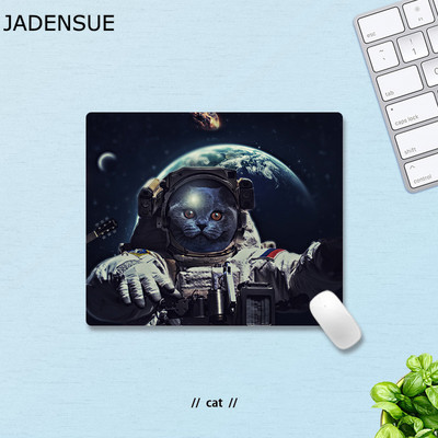 Covorașe de birou Covoraș rotund Covoraș mouse-ul pentru birou, laptop, pentru jocuri, pisică minunată, animale, joc pentru copii, covor covoraș pentru șoarece, anti-alunecare, 18x22cm