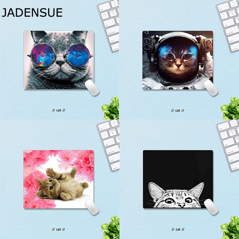 Covorașe de birou Covoraș rotund Covoraș mouse-ul pentru birou, laptop, pentru jocuri, pisică minunată, animale, joc pentru copii, covor covoraș pentru șoarece, anti-alunecare, 18x22cm