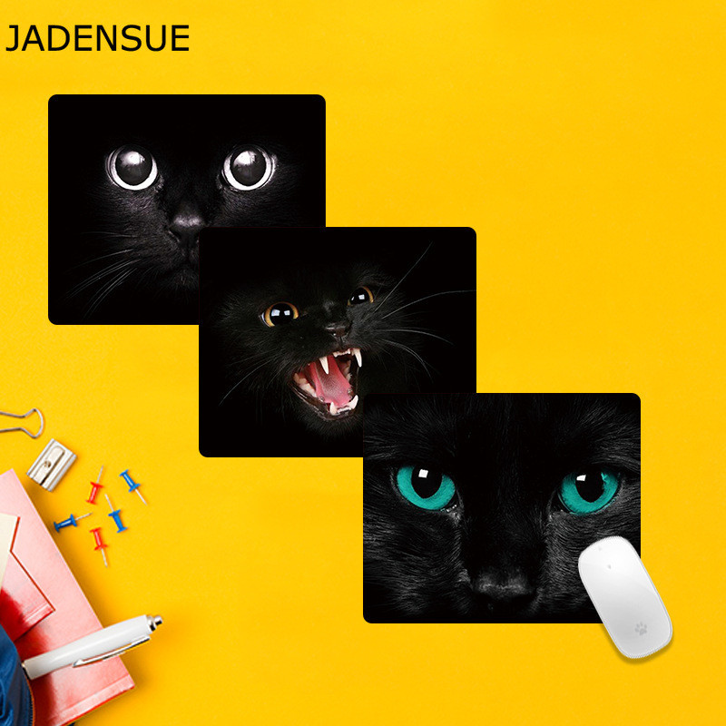 Covorașe de birou Covoraș rotund Covoraș mouse-ul pentru birou, laptop, pentru jocuri, pisică minunată, animale, joc pentru copii, covor covoraș pentru șoarece, anti-alunecare, 18x22cm