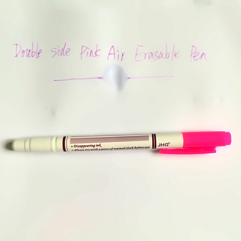 Στυλό σήμανσης διπλής όψης με εξαφανιζόμενο μελάνι με σβηστό αέρα με νερό, υφασμάτινο μαρκαδόρο Προσωρινή σήμανση στυλό αυτόματης εξαφάνισης για πανί