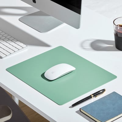 PU kožna podloga za miša Jednostavna jednobojna protuklizna vodootporna podloga za miša 25x21 cm Školski pribor Uredski pribor Deskpad