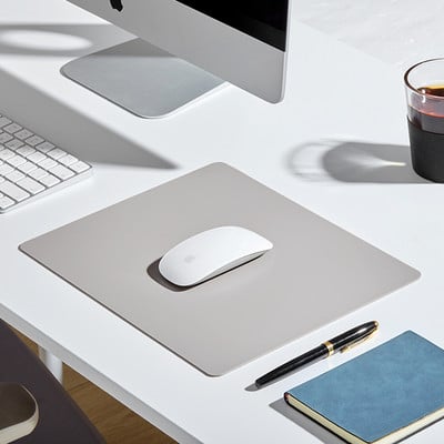 PU kožna podloga za miša Jednostavna jednobojna protuklizna vodootporna podloga za miša 25x21 cm Školski pribor Uredski pribor Deskpad