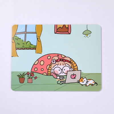 Mousepad Gamer Cute Kawaii XXL Gaming Mouse Pad Gumeni Otaku Locking Edge Velika modna stolna podloga za prijenosno računalo