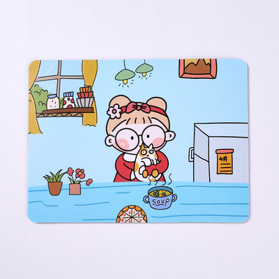 Mousepad Gamer Cute Kawaii XXL Gaming Mouse Pad Gumeni Otaku Locking Edge Velika modna stolna podloga za prijenosno računalo