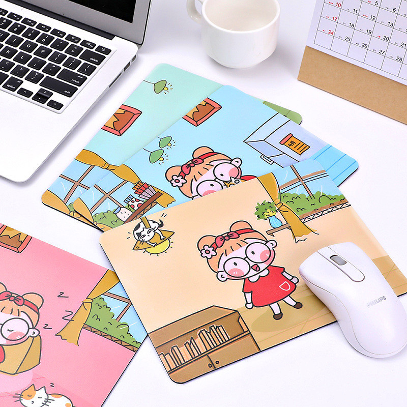 Mousepad Gamer Cute Kawaii XXL Gaming Mouse Pad Gumeni Otaku Locking Edge Velika modna stolna podloga za prijenosno računalo
