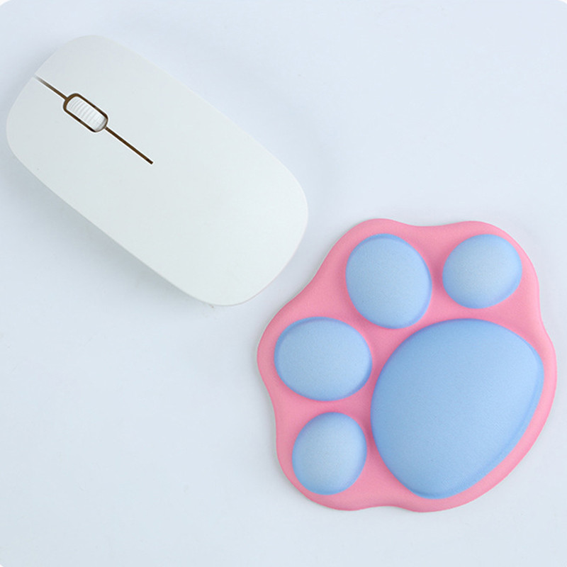 Armsa kassikäpa kujuga hiirepadi randmetugi randmetoepadjad Pehmed mugavad käetugi matt kontoriarvuti sülearvutite hiirepatjadele