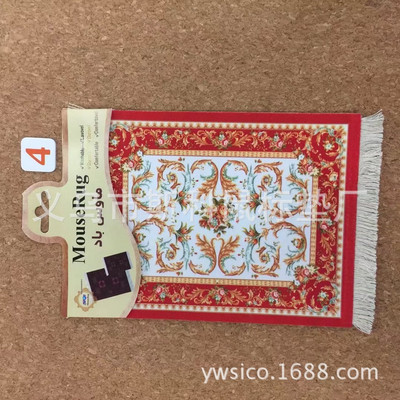Persiškas mini austas kilimėlio kilimėlis Mousepad Retro stiliaus kilimų raštas puodelis nešiojamojo kompiuterio pelės kilimėlis su Fring namų biuro stalo dekoracija.